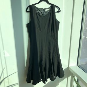 CK Black Pleated Dress size 14